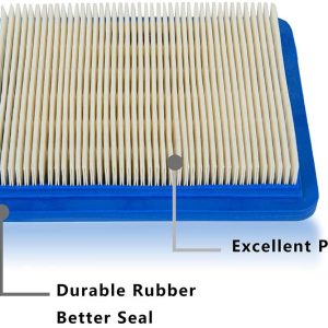 HEYZLASS 5 Pack 491588S Air Filter Replace for Briggs Stratton 491588 4915885 Flat OEM Air Cleaner Cartridge Lawn Mower Air Filter