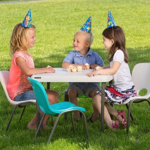 Lifetime Kids Folding Table, Almond